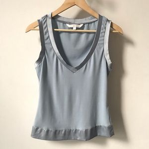 Guess Collection Silky Trim Blue Top Size S